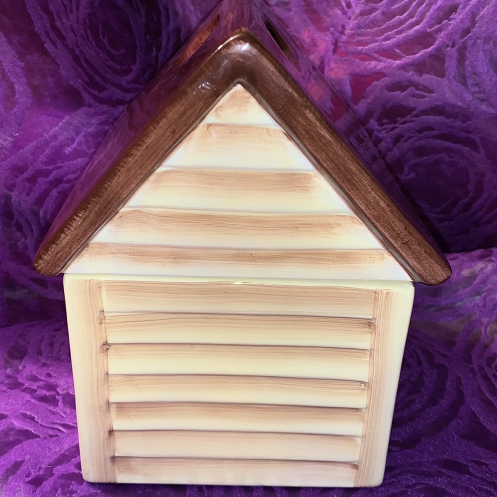 Dog House ceramic treat jar, NWT - Picture 4 of 8